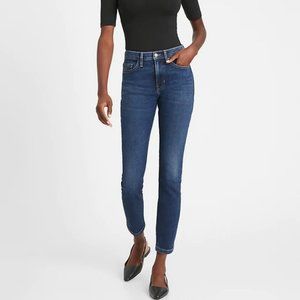 Banana Republic High-Rise Straight Jean size 30 Medium Wash